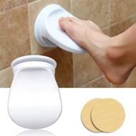 🚿 revolutionize your daily shower routine with our shower foot rest for shaving legs: no drilling, non-slip bathroom pedal with powerful suction cup. perfect for women & back pain sufferers! logo