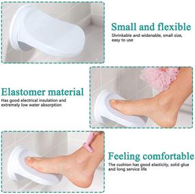 img 2 attached to 🚿 Revolutionize Your Daily Shower Routine with our Shower Foot Rest for Shaving Legs: No Drilling, Non-Slip Bathroom Pedal with Powerful Suction Cup. Perfect for Women & Back Pain Sufferers!