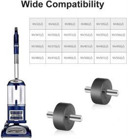 img 2 attached to 🦈 Replacement Front Wheels for Shark Vacuum Cleaner | Compatible with Navigator Rotator Series NV22, NV42, NV352, NV360, NV350, NV351, NV355, NV356e, NV370, NV502, N472, NV650w, and UV440 | Also fits NV502 and NV752 models
