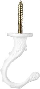 img 3 attached to 🪝 Swag Ceiling Hook – 2Pcs, 2-1/2 Inch White Finish, Hang Plants & Coordinate with Light Fixtures!