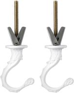 🪝 swag ceiling hook – 2pcs, 2-1/2 inch white finish, hang plants & coordinate with light fixtures! логотип