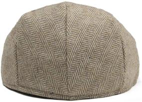 img 1 attached to 🧢 JANGOUL Herringbone Newsboy Hats & Caps: Stylish Accessories for Infant & Toddler Boys