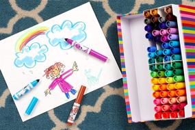 img 1 attached to Crayola Pip Squeaks Marker Set - 64 Count, Washable Mini Markers, Perfect Gift for Kids