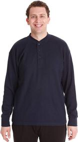 img 3 attached to Men's Charcoal Followme Thermal Henley Shirt - XL Size (55907 CHR)