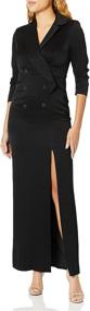 img 2 attached to Halston Womens Satin Tuxedo Black