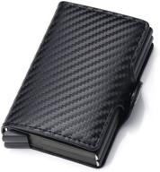 👝 men's accessories: carbon leather rfid wallets with anti-theft features logo