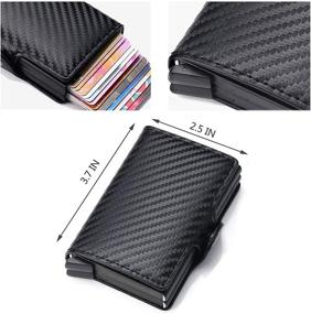 img 1 attached to 👝 Men's Accessories: Carbon Leather RFID Wallets with Anti-Theft Features