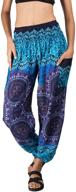 joob joob women's flowy boho pants harem loose yoga pants casual bohemian hippie lounge comfy elephant pajama pants logo