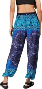 img 2 attached to Joob Joob Women's Flowy Boho Pants Harem Loose Yoga Pants Casual Bohemian Hippie Lounge Comfy Elephant Pajama Pants