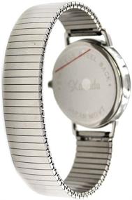 img 3 attached to ⌚ Convenient and Stylish Sliver Tone Stainless Steel Stretch Band Watch with Easy-to-Read Display