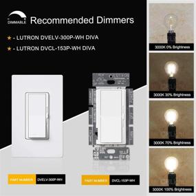 img 1 attached to 💡 CRLight Candelabra Equivalent: Dimmable Chandelier for Industrial Electrical Lighting