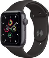 🕒 renewed apple watch se (gps, 40mm) - space gray aluminum case with black sport band logo