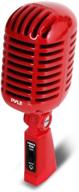 🎤 pyle pro pdmicr42r red: classic retro dynamic vocal microphone with xlr cable - ideal for live performances and in-studio recording logo