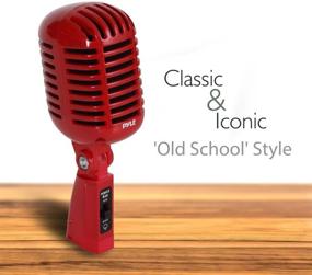 img 3 attached to 🎤 Pyle Pro PDMICR42R Red: Classic Retro Dynamic Vocal Microphone with XLR Cable - Ideal for Live Performances and In-Studio Recording