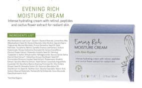 img 1 attached to 🌙 DeVita Evening Rich Moisture Cream with AloeHyplex - 100% Vegan Anti-Aging Face Cream to Reduce Fine Lines, Wrinkles, and Pores - Ideal for Normal and Dry Skin - 1.7oz