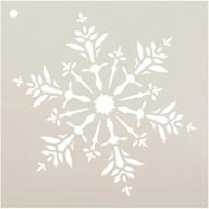 snowflake stencil studior12 delicate winter logo