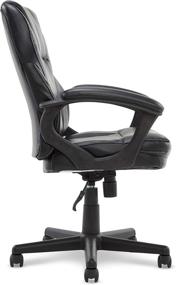 img 2 attached to 🪑 Serta Manager Office Chair: Ergonomic Computer Chair with Contoured Lumbar Zone, Layered Body Pillows, Faux Leather - Black