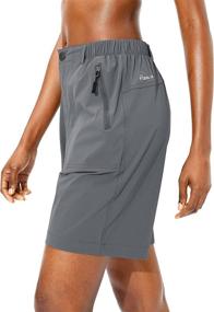 img 2 attached to Women's Quick-Dry Cargo Hiking Shorts with Zippered Pockets - Ideal for Outdoor Walking, Kayaking, and Summer Travel