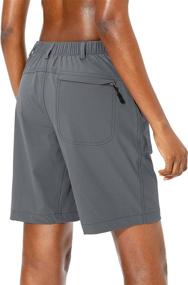img 1 attached to Women's Quick-Dry Cargo Hiking Shorts with Zippered Pockets - Ideal for Outdoor Walking, Kayaking, and Summer Travel