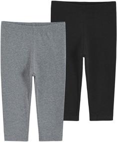 img 4 attached to 👖 Cool and Comfy: Latuza Girls Cotton Capri Leggings - Must-Have for Girls' Clothing!