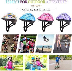 img 2 attached to 🚴 Lamsion Kids Helmet and Protective Sports Gear Set for 3-8 Years Old Boys and Girls, Toddler Bike Helmet with Knee Elbow Pads Wrist Guards for Cycling Skateboard Scooter - CPSC Certified