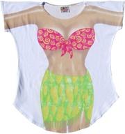 👙 l.a. imprints tropical girl bikini beach cover-up t-shirt #45 logo