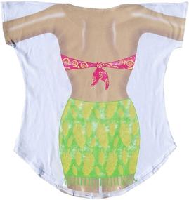 img 1 attached to 👙 L.A. Imprints Tropical Girl Bikini Beach Cover-Up T-Shirt #45