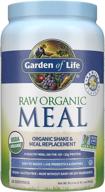 🌱 garden of life raw organic meal replacement powder - vanilla, 28 servings, 20g plant-based protein powder with superfoods, greens, vitamins, minerals, probiotics & enzymes - all-in-one shake for meal replacement logo