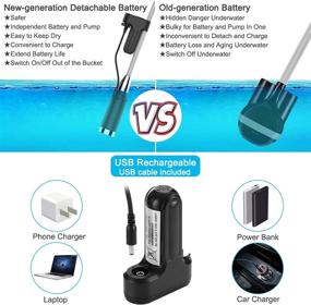 img 2 attached to Acetek Portable Camping Shower - USB Rechargeable Handheld 🚿 Shower for Outdoors: Camping, Hiking, Pet Cleaning, Car Washing, Watering