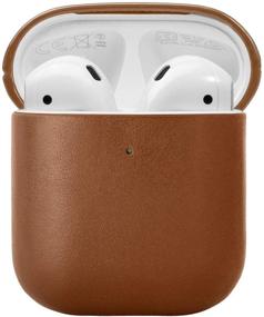 img 3 attached to 👜 Подарочный кожаный чехол для AirPods от Native Union - полностью обтянутый итальянской кожей - поддерживает беспроводную зарядку - совместим с AirPods 1 и 2 (цвет тан)