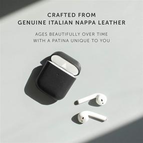 img 1 attached to 👜 Подарочный кожаный чехол для AirPods от Native Union - полностью обтянутый итальянской кожей - поддерживает беспроводную зарядку - совместим с AirPods 1 и 2 (цвет тан)