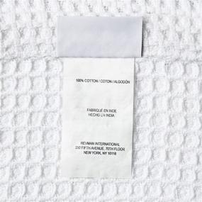 img 2 attached to 🛋️ Vera Wang Waffle Weave Collection: Ultra-Soft 100% Cotton Textured Plush Blanket - Stylish Home Décor for Sofa, Couch, or Bedroom - Queen Size, White