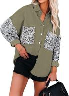 alvaq oversize leopard buttons vintage women's clothing logo