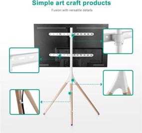 img 1 attached to 🖼️ Optimized Search: EleTab Artistic Easel 45-65" LED LCD Screen Tripod TV Display Stand with Adjustable Swivel Mount and Tripod Base