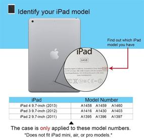 img 3 attached to Protective Kids Case for iPad 2 3 4 | Shockproof Bumper, Handle & Screen Protector