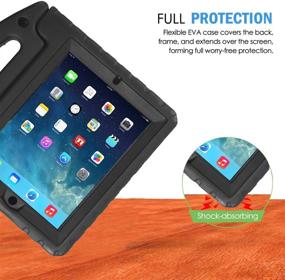 img 2 attached to Protective Kids Case for iPad 2 3 4 | Shockproof Bumper, Handle & Screen Protector