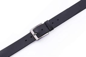 img 1 attached to 👔 Enhance Your Wardrobe with Classic Stitched Width Regular Men's Belts