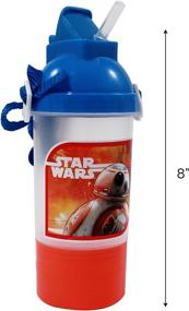 img 1 attached to Star Wars Snack Compartment Water Bottle