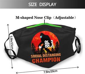 img 3 attached to Distancing Cham Pion Face_Mask Activated Replaceable Outdoor Recreation for Climbing