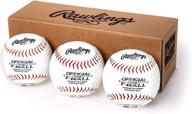 ⚾ rawlings youth tball or training baseballs - box of 3 tballs, tvbbox3, white - official size: enhanced performance for budding ballplayers логотип