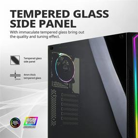 img 3 attached to 🖥️ Zalman K1 Rev. B ATX Gaming PC Case with Addressable RGB Front Panel, Tempered Glass Side Panel, Includes (1x) ARGB 120mm Fan Rear and (1x) Black 120mm Fan Front (aRGB Panel)