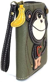 img 3 attached to Chala Monkey Zip Around Wristlet Wallet