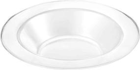 img 1 attached to 🍽️ Premium Quality Heavyweight Plastic Bowls China Like: Ideal for Weddings and Parties - 14 oz. Clear-Value Pack of 30 Count