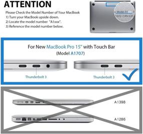 img 3 attached to 📱 LENTION Clear HD Screen Protector for 2016-2019 MacBook Pro 15-inch with Thunderbolt 3 Ports, Model A1707/A1990, Touch Bar, Hydrophobic Oleophobic Coating