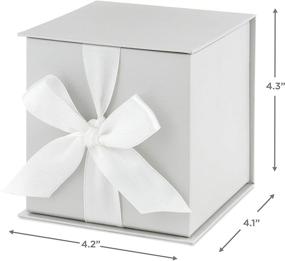 img 2 attached to 🎁 White Ribbon and Filler Small Gift Box with Lid by Hallmark