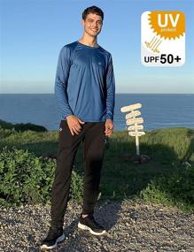 img 2 attached to 👕 NAVISKIN Men's Quick-Dry Lightweight UPF 50+ Long Sleeve Swim Shirts Rash Guard Hiking Shirts