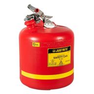 🚮 justrite 5 gallon safety stainless steel container logo