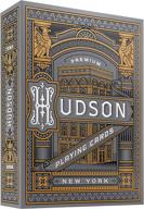 theory11 hudson playing cards (black): sleek and sophisticated card deck for game nights логотип