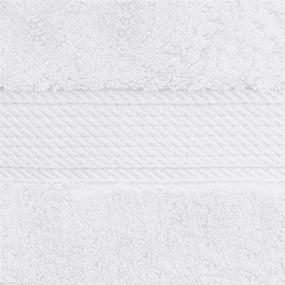 img 3 attached to 🛀 SUPERIOR - 900GSM Egyptian Cotton Solid Bath Towel Set, 2PC, White, 2 Count - WH