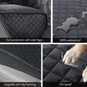 img 1 attached to 🐾 Vailge Waterproof Bench Dog Car Seat Cover - Heavy-Duty & Nonslip Back Seat Cover for Dogs - Washable & Compatible with Cars, Trucks & SUVs